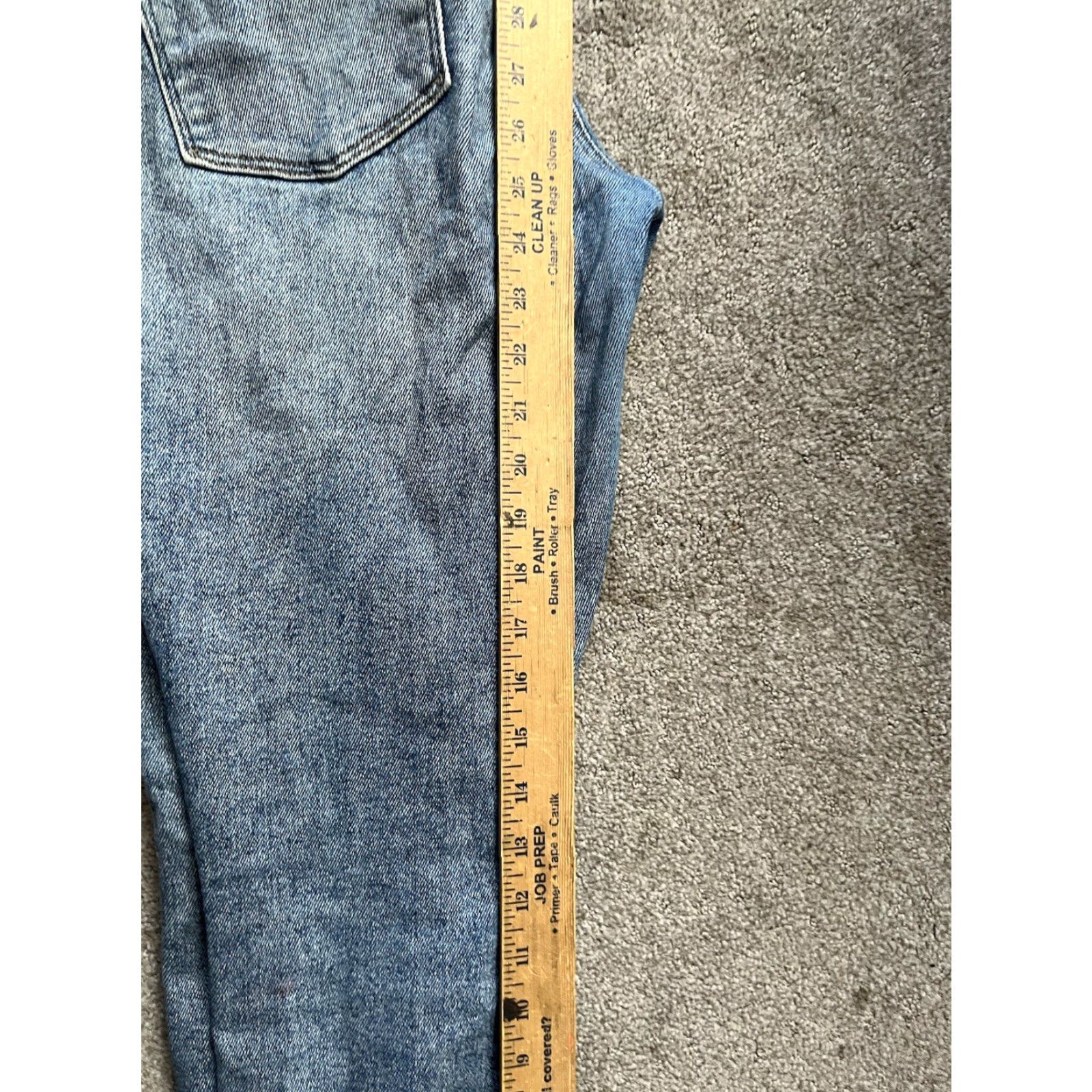 Gap Gap Jeans Women True Skinny Ankle Blue Wash Denim Stretch Pocket Zip Rise Mid Size 32 32 in 30.5 in Inseam Light Wash Size 24" / US 00 / IT 34 - 6 Thumbnail