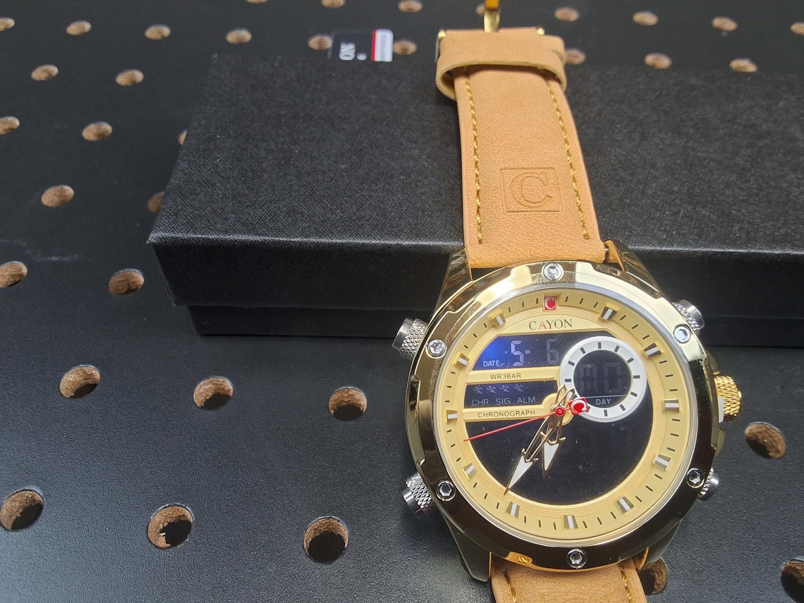 Canon Stylish Cayon Men's Watch with Tan Leather Strap Size ONE SIZE - 4 Thumbnail