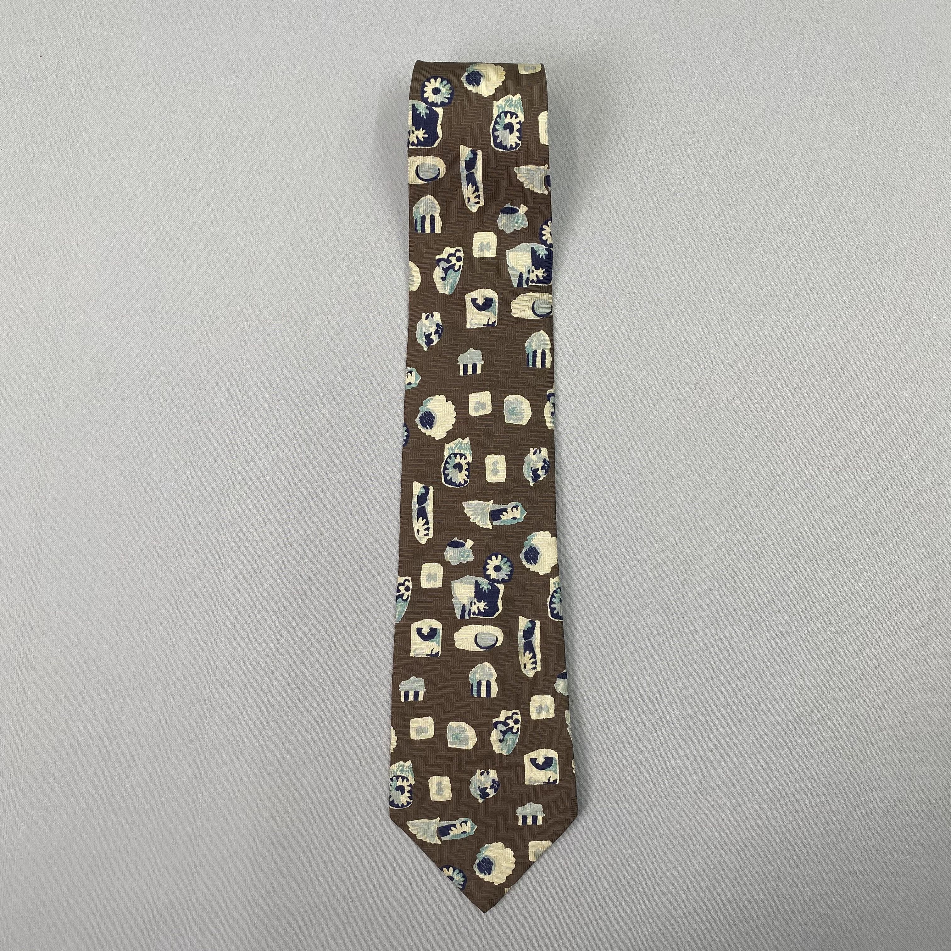 Japanese Brand Vintage Sonia Rykiel Homme SILK Necktie Cravate Pure Silk Size ONE SIZE - 3 Thumbnail