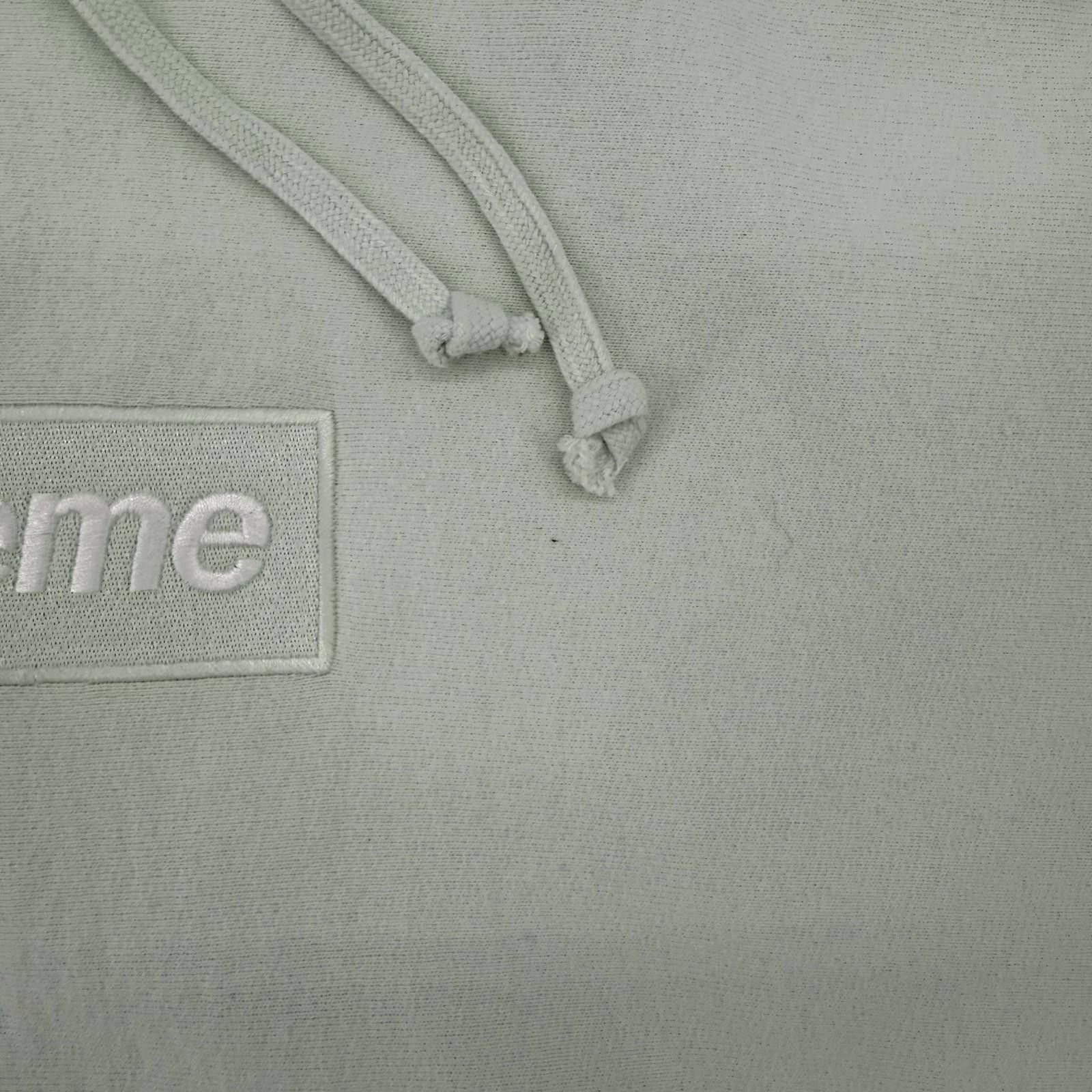 Supreme Supreme Box Logo Hooded Sweatshirt Light Green FW23 Size US L / EU 52-54 / 3 - 3 Thumbnail