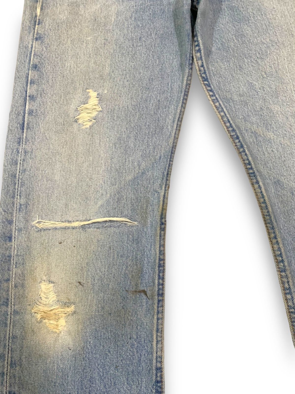 Levi's Vintage 90s Levis 501 Button Fly Mud Wash Distressed Jeans Size US 29 - 6 Thumbnail