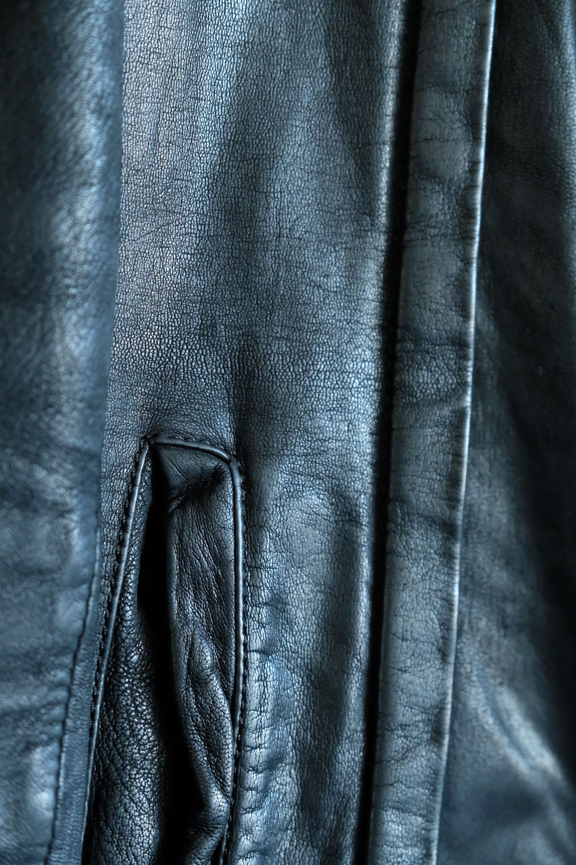 Yohji Yamamoto Yohji Yamamoto Leather Jacket Cafe Racer Biker Y's 5 XL Size US XL / EU 56 / 4 - 5 Thumbnail