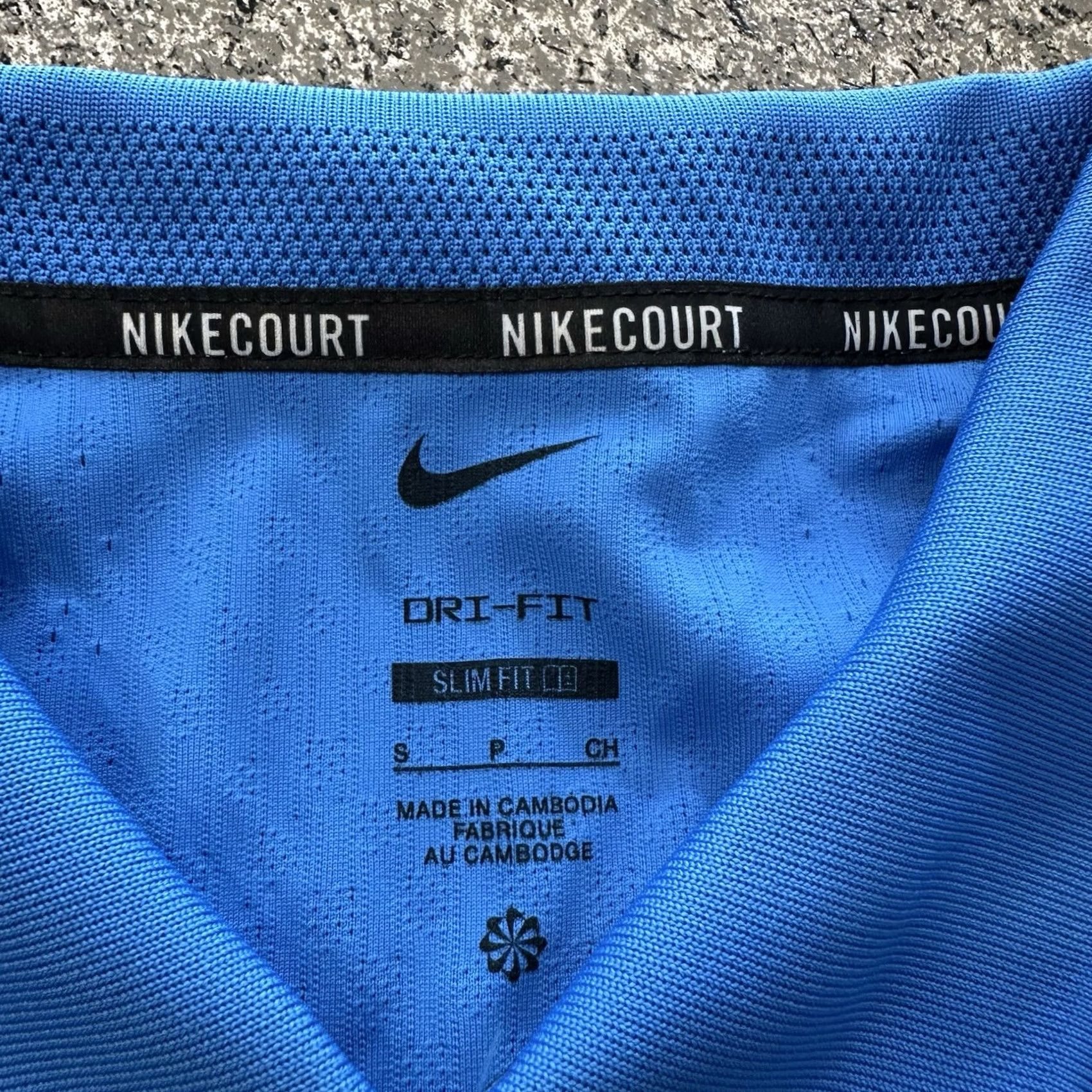 Nike Nike Dri-FIT Polo Shirt Mens S Blue 1/4 Zip Slim Fit Court Tennis Size US S / EU 44-46 / 1 - 4 Thumbnail