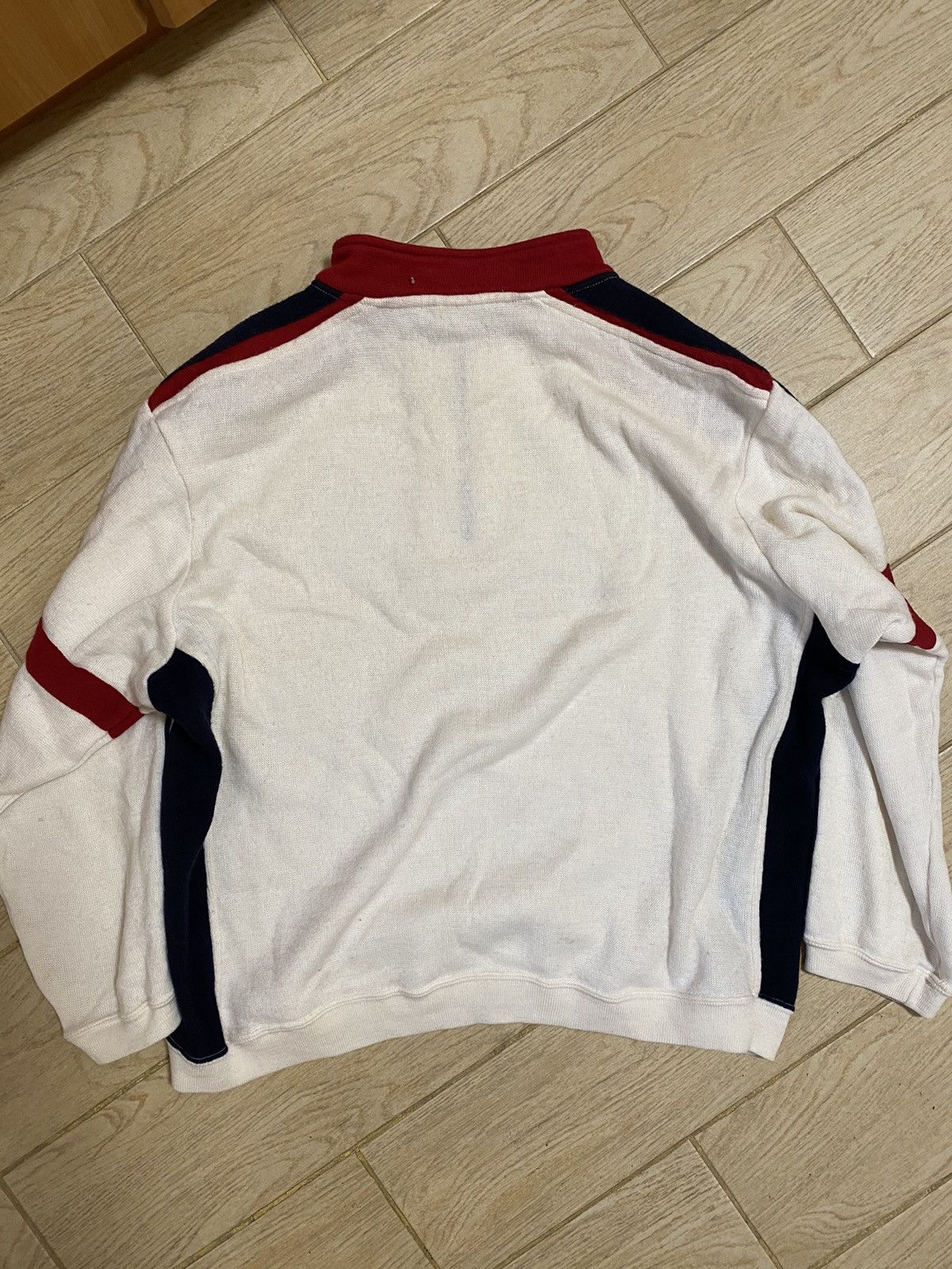 Japanese Brand × Lacoste Vintage Lacoste distressed sweater Size US XL / EU 56 / 4 - 7 Thumbnail