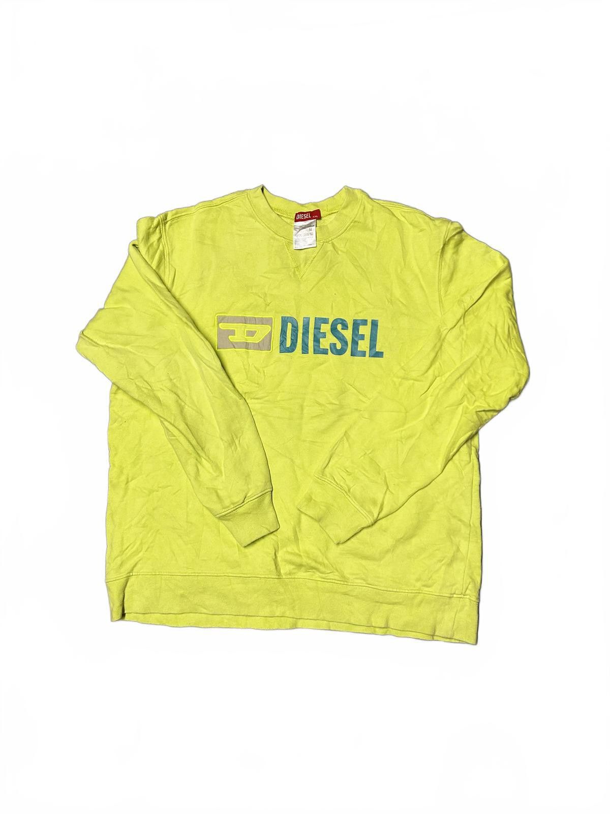 Diesel Vibrant Yellow Diesel Crew Neck Sweatshirt Size US XXL / EU 58 / 5 - 1 Thumbnail