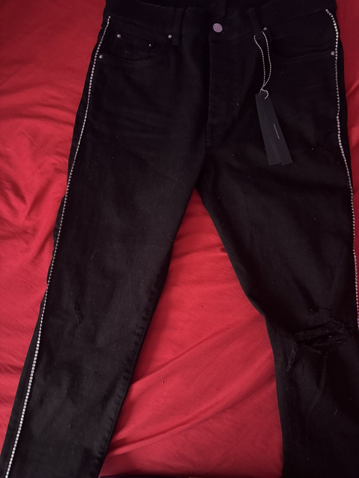 Amiri Crystal Amiri Jeans Size US 34 / EU 50 - 2 Thumbnail