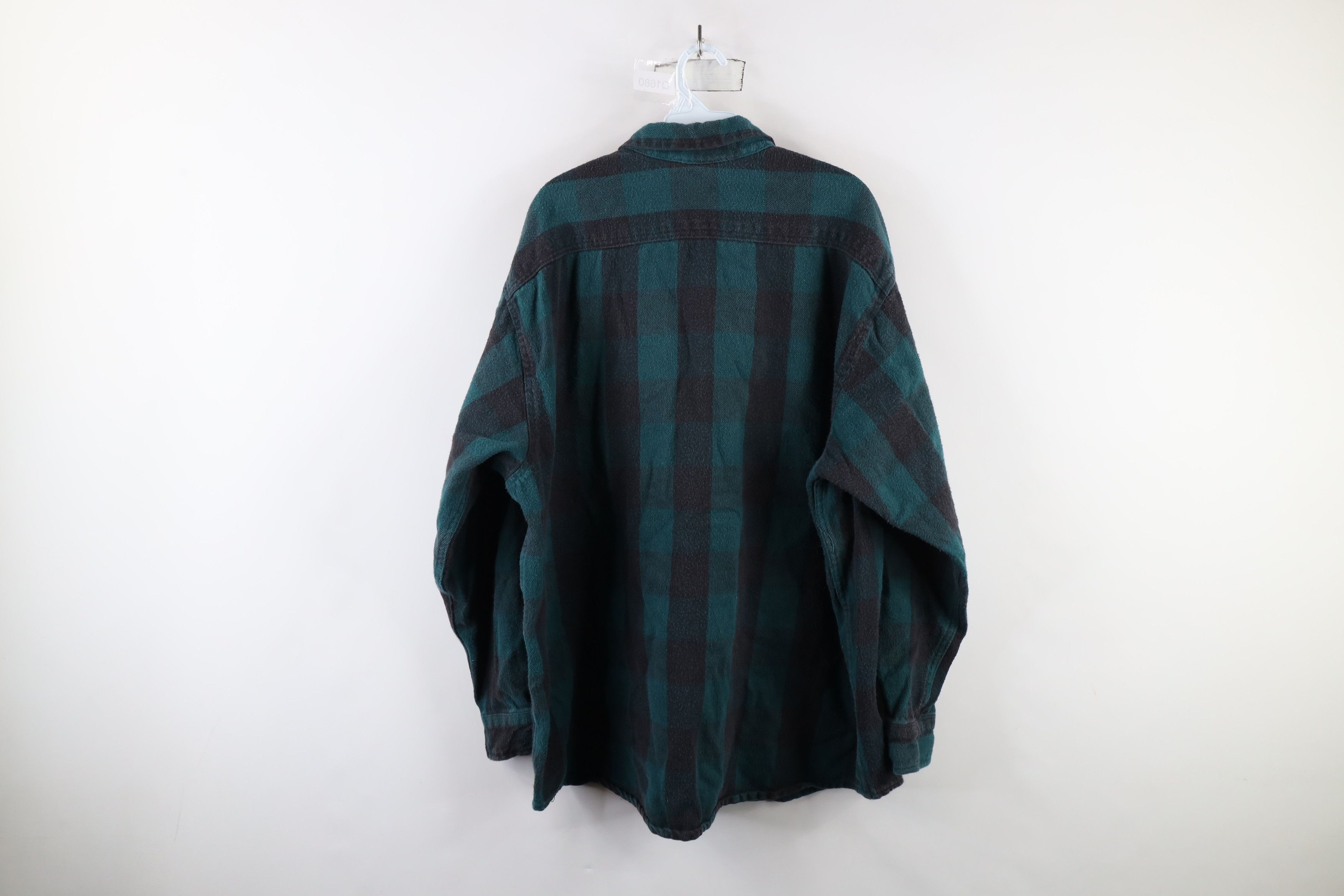 Vintage Vintage 90s Streetwear Heavyweight Button Shirt Plaid USA Size US XXL / EU 58 / 5 - 10 Thumbnail