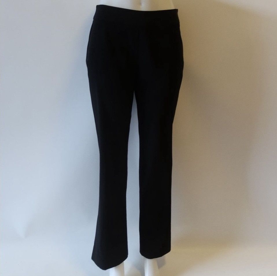 Giorgio Armani GIORGIO ARMANI BLACK SIDE ZIP TROUSER PANTS US/6 Size 28" / US 6 / IT 42 - 4 Thumbnail