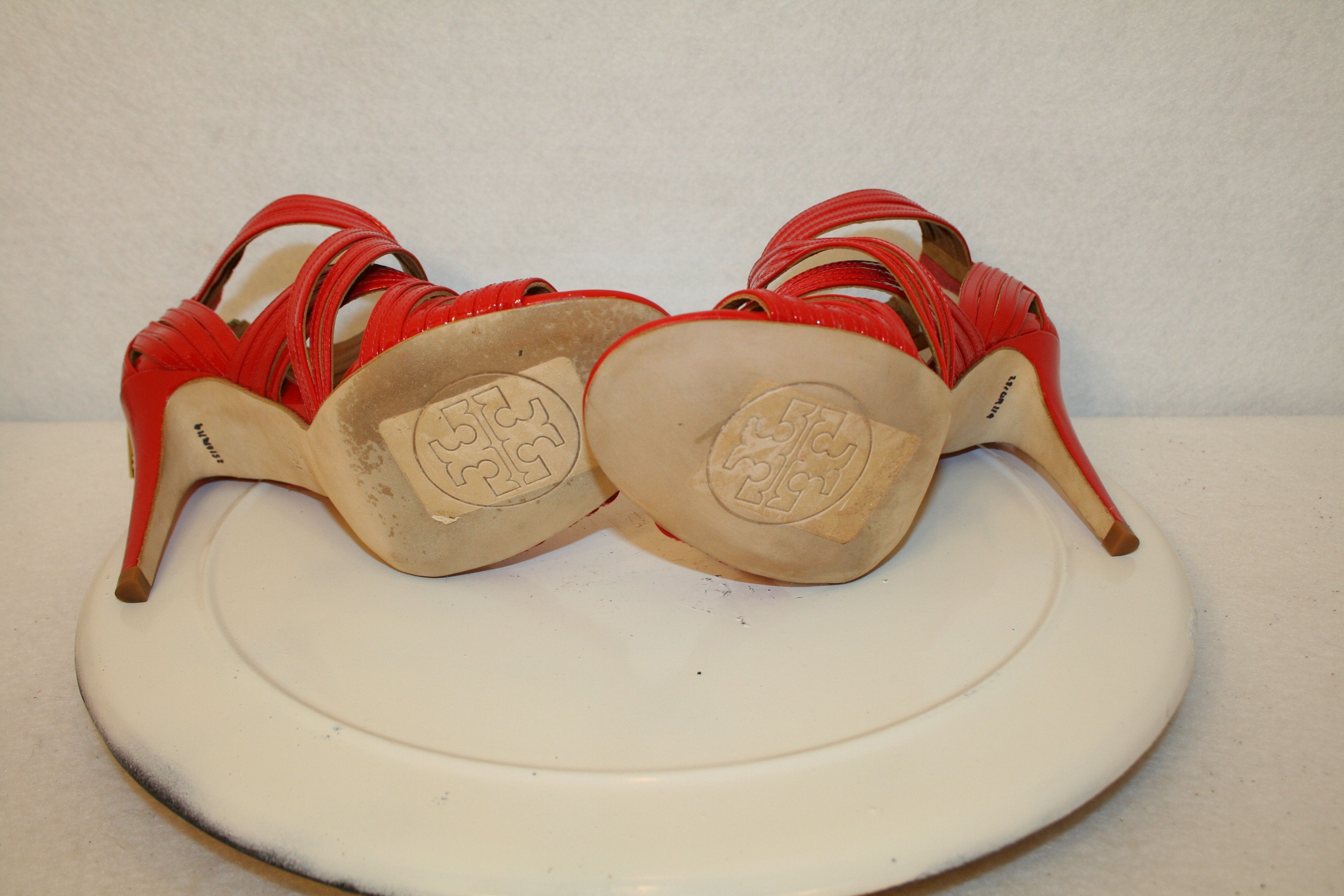 Tory Burch Tory Burch Strappy Heels Sandals Shoes LIV-Patent Calf 7.5 Size US 7.5 / IT 37.5 - 3 Thumbnail