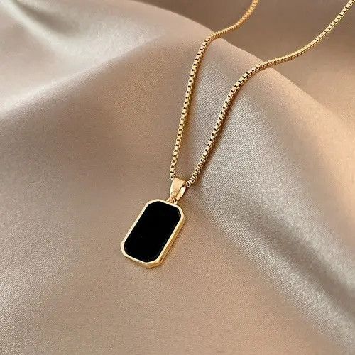 Japanese Brand × Vintage Women's Jewelry Korean Black Geometric Size ONE SIZE - 4 Thumbnail
