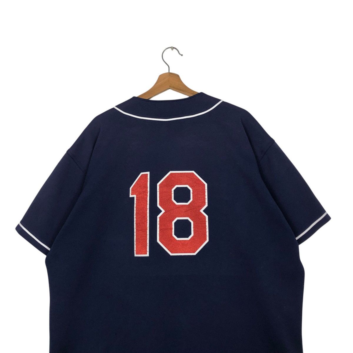Japanese Brand 📌Vintage Baseball Shirt Button Rawling Big Logo Spell Out Size US M / EU 48-50 / 2 - 11 Thumbnail