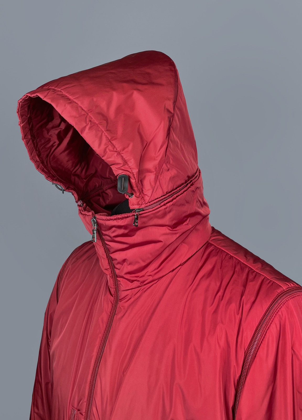 Prada Vintage 90s PRADA Red Tab Transformer Ski Zip Hood Jacket 52 Size US L / EU 52-54 / 3 - 8 Thumbnail
