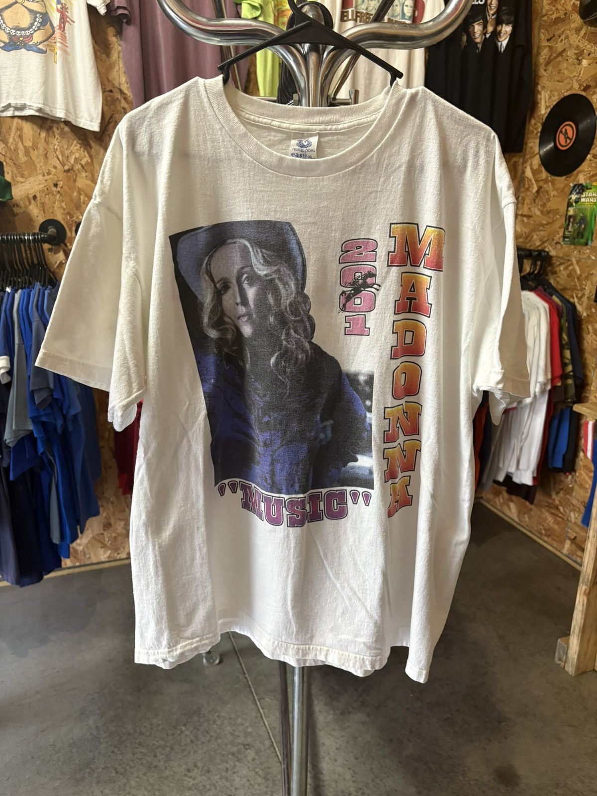 Band Tees 2001 Madonna Drowned Summer Tour T-Shirt Size US XL / EU 56 / 4 - 1 Thumbnail