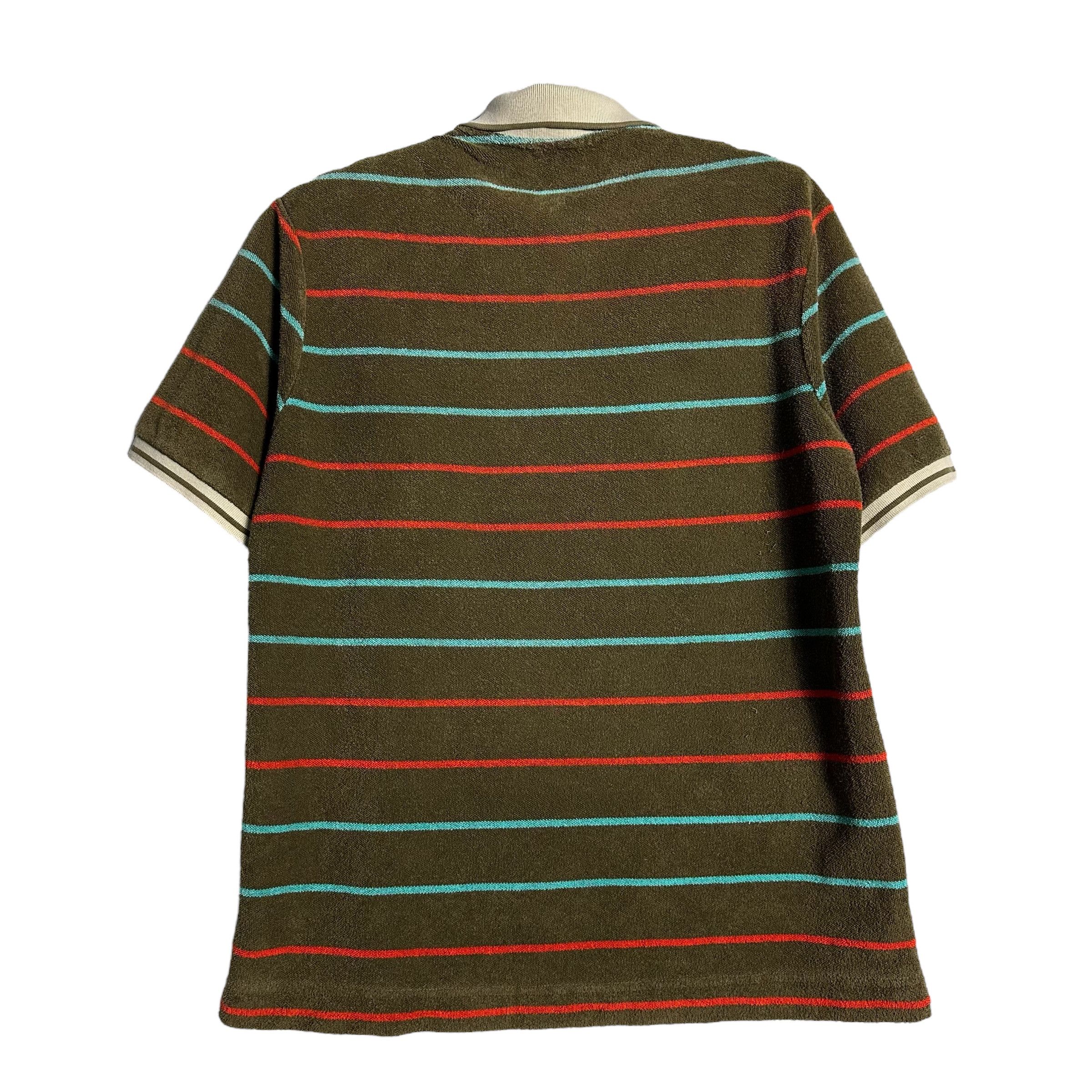 Lacoste 🔥RARE🔥Vtg Lacoste Stripes Towel Polo Shirt Made in Japan Size US XL / EU 56 / 4 - 4 Thumbnail