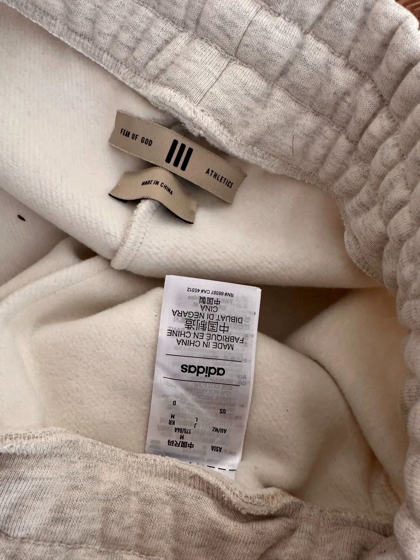 Adidas FOG x adidas SS24 Heavy Fleece Sweatpants Gray/White M Size US 32 / EU 48 - 3 Thumbnail