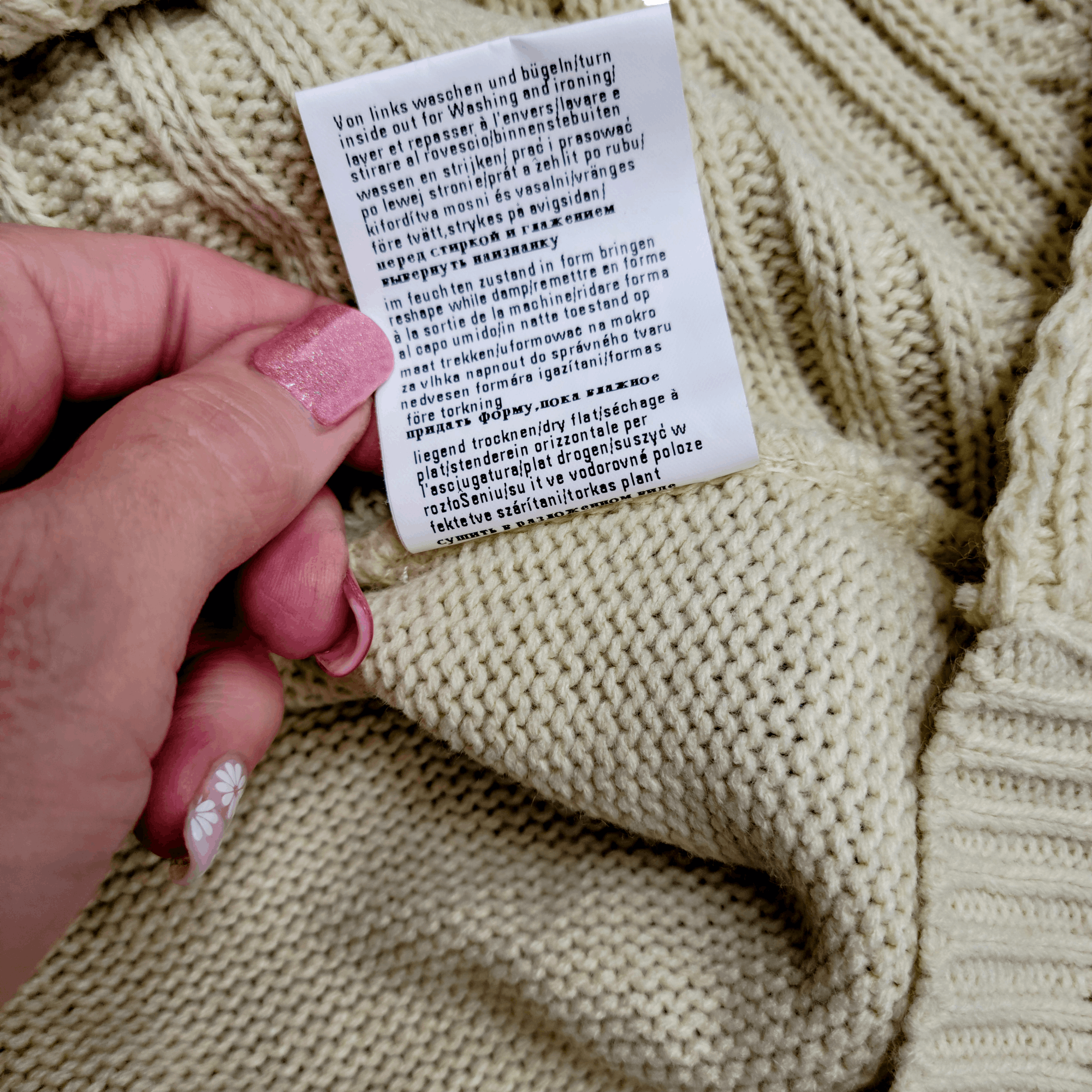 Venus Venus Neutral Tan Sexy Cable Knit Sweater NEW Size L / US 10 / IT 46 - 7 Thumbnail