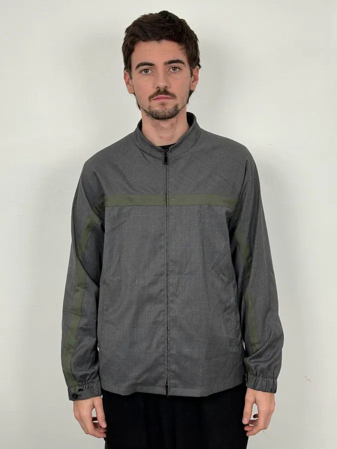 Emporio Armani 2010s Emporio Armani Grey & Olive Lined Cozy Zip-up Jacket Size US M / EU 48-50 / 2 - 2 Thumbnail