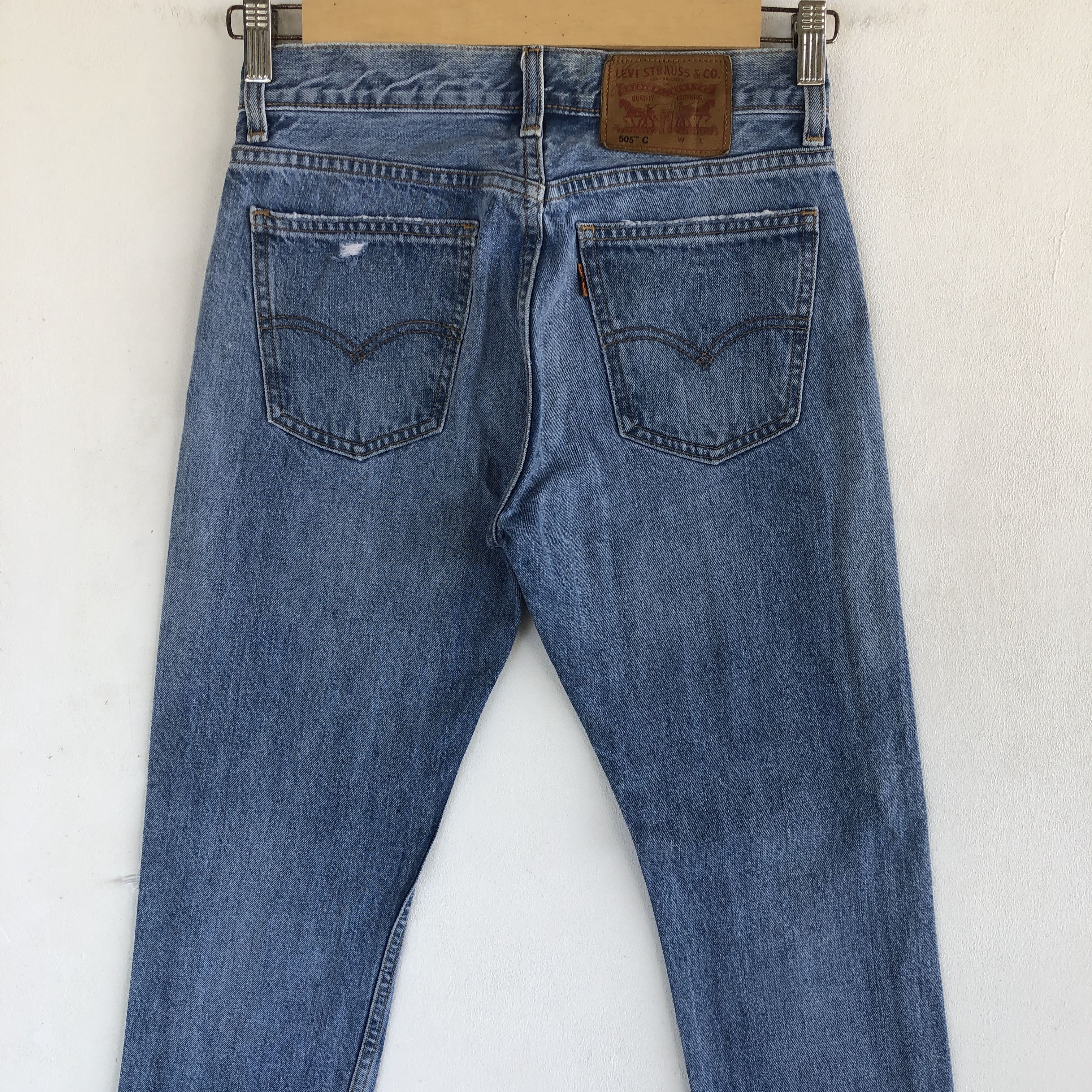 Levi's Vintage Y2K Levis Distressed Jeans Levi's 505 Faded Denim Size 26" / US 2 / IT 38 - 4 Thumbnail