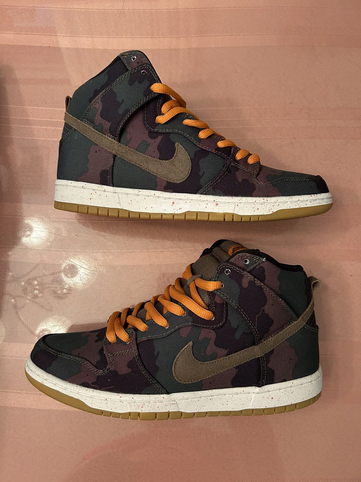 image of Nike Sb Dunk High Shoes in Camo, Men's (Size 10.5)