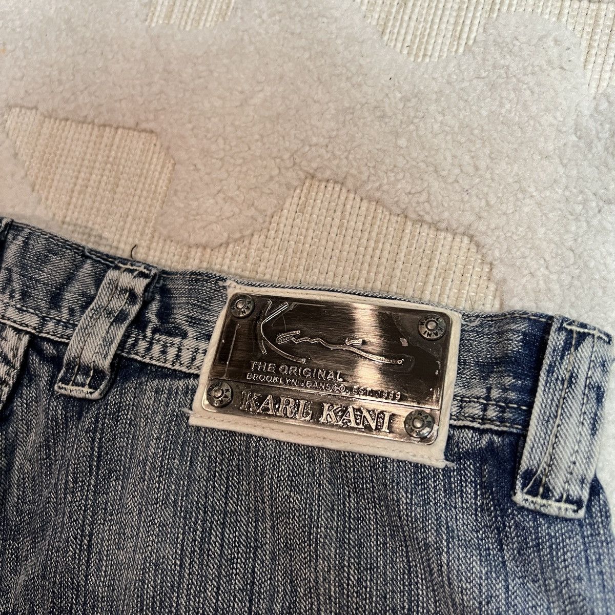 Karl Kani Vintage Grail 90s Karl Kani Embroidered Denim Jeans Size US 34 / EU 50 - 5 Thumbnail