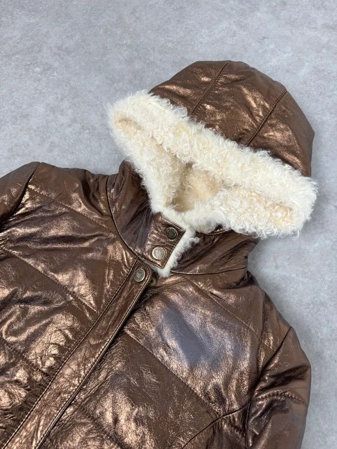 Dolce & Gabbana 2000s Dolce & Gabbana Brown Shearling Jacket Size S / US 4 / IT 40 - 5 Thumbnail