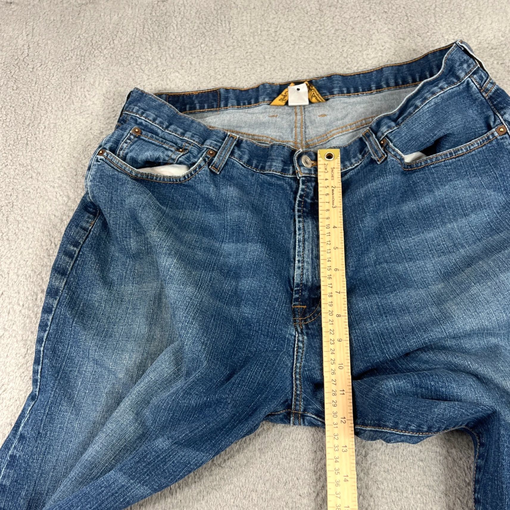 Lucky Brand VINTAGE Lucky Brand Jeans Mens 38 Classic Fit Cotton Denim Blue 5-Pocket Design Inseam 34 Slim Straight Rise Mid Regular Mens Jeans Size US 38 / EU 54 - 4 Thumbnail