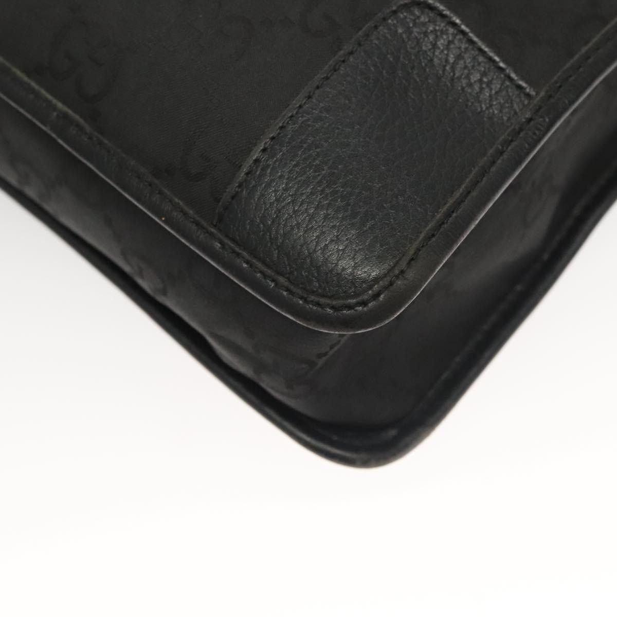 Gucci GUCCI GG Canvas Shoulder Bag Black Silver Size ONE SIZE - 12 Thumbnail