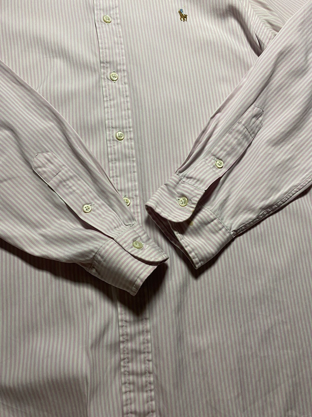 Polo Ralph Lauren Vintage Polo Ralph Lauren oversize striped button up t shirt Size US L / EU 52-54 / 3 - 7 Thumbnail
