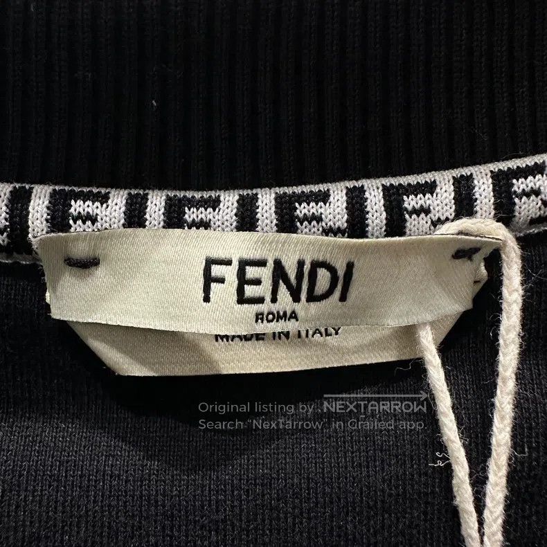 Fendi Fendi Logo Print Short Hoodie Size XS / US 0-2 / IT 36-38 - 3 Thumbnail