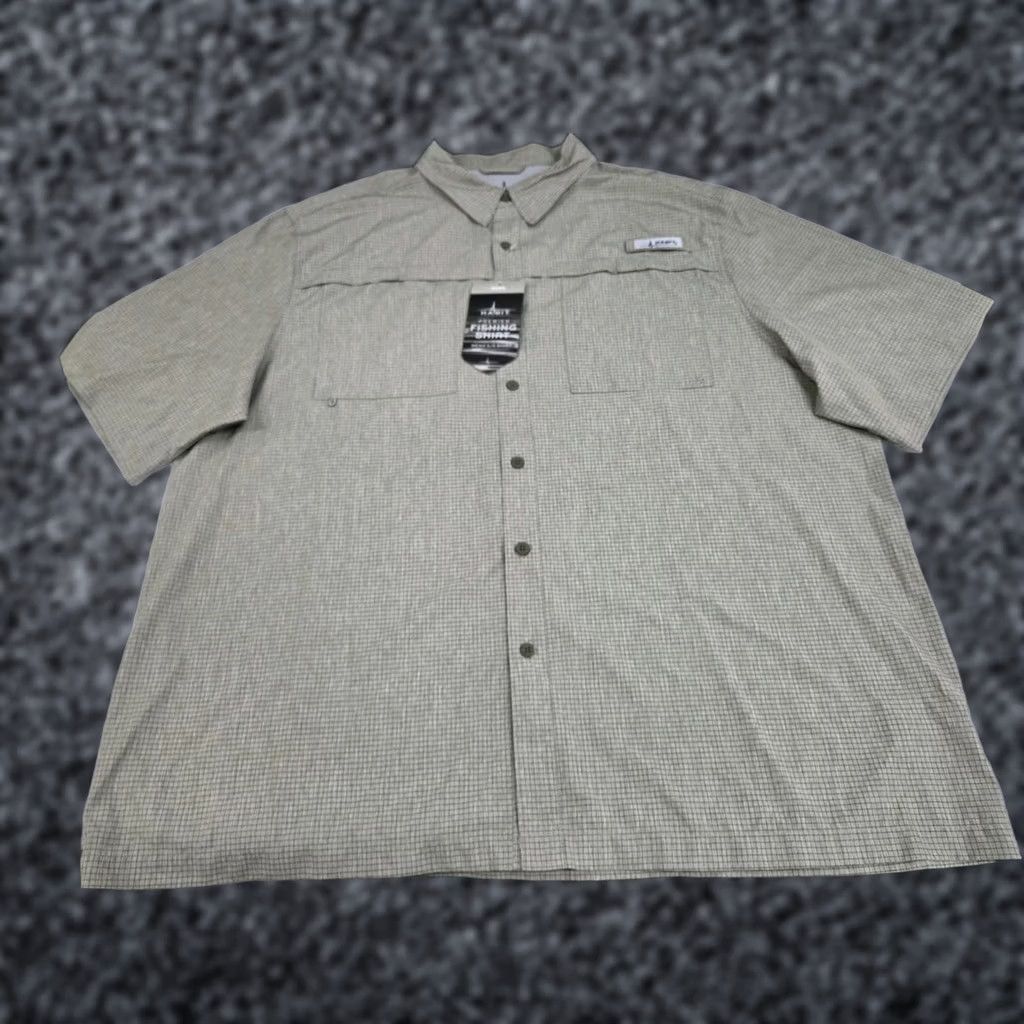 Habitat Habit Premier Fishing Shirt Green Check 2XL Mens Short Sleeve Casual Button-Down WWNT NWT (Big & Tall) Size US XXL / EU 58 / 5 - 1 Thumbnail