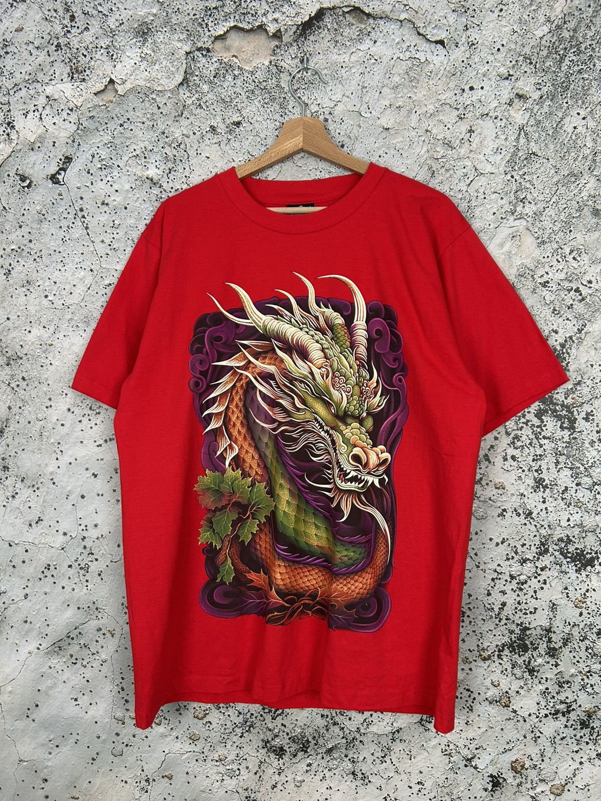 Vintage Vintage Dragon Japanese Graphic Tee Alternative Grunge Size US L / EU 52-54 / 3 - 1 Thumbnail