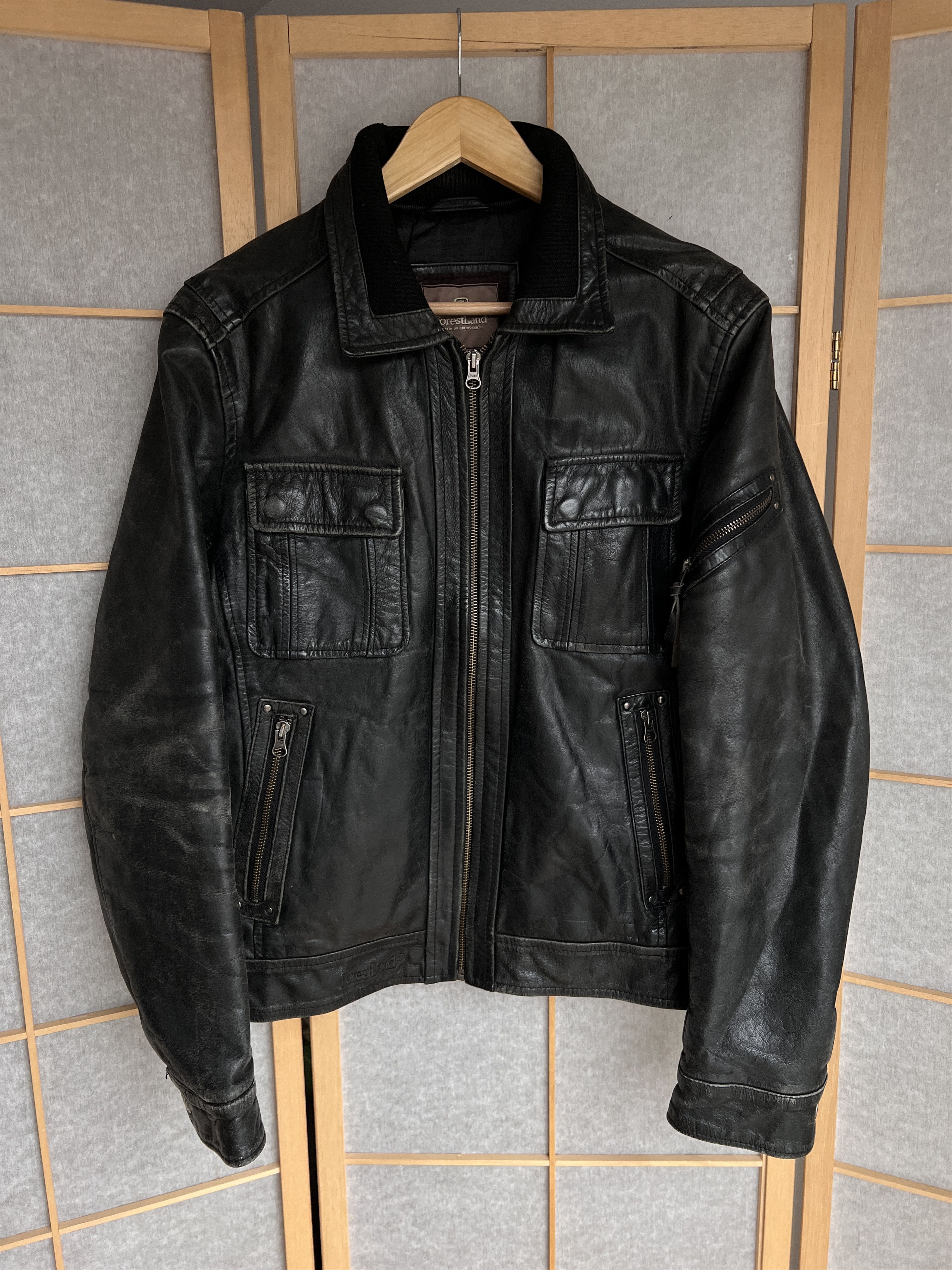 Diesel Leather jacket multipocket opium rick owens balenciaga style Size US L / EU 52-54 / 3 - 14 Thumbnail