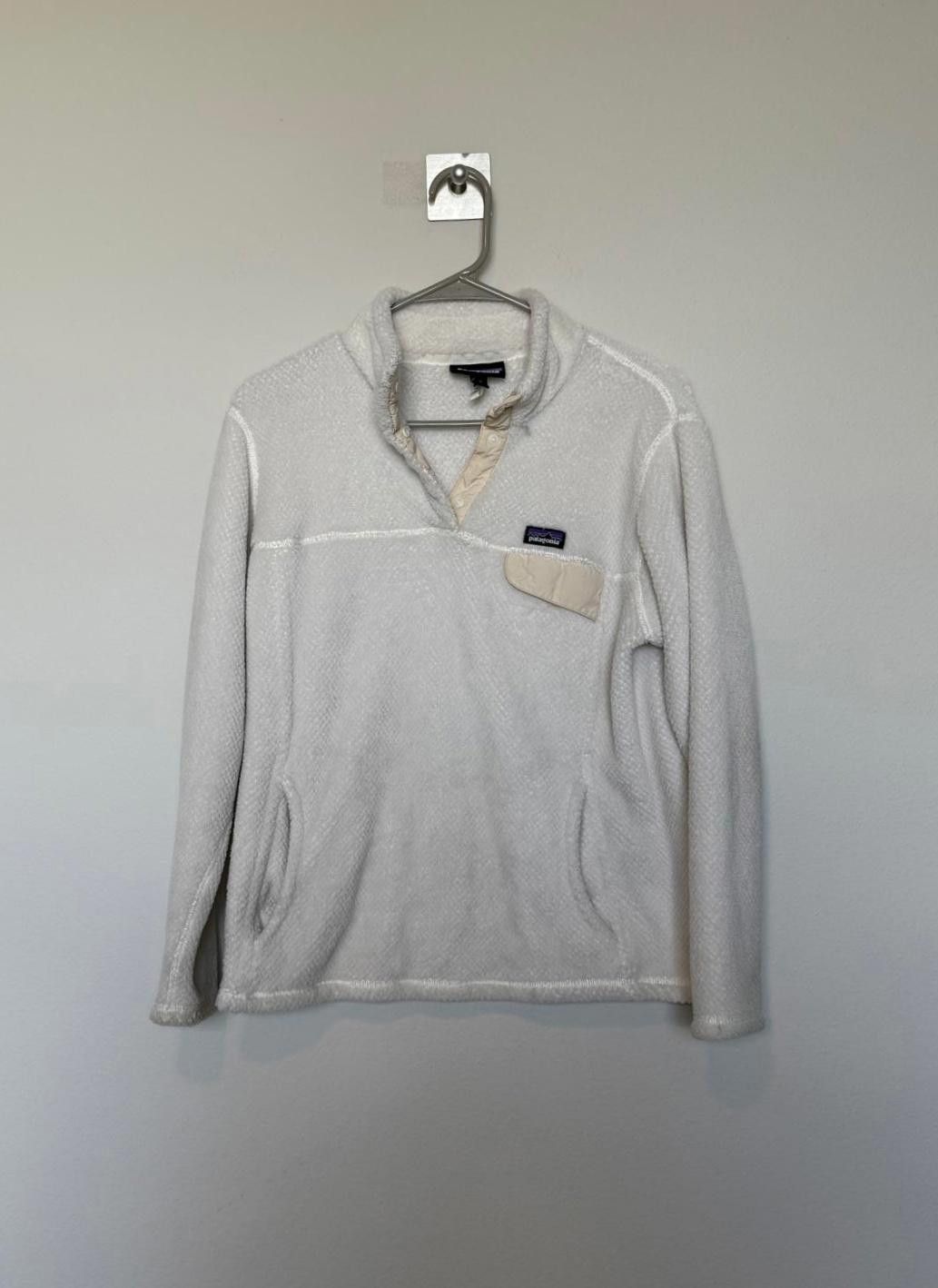 Patagonia White cream Patagonia Women Fleece Pullover Jacket Grailed