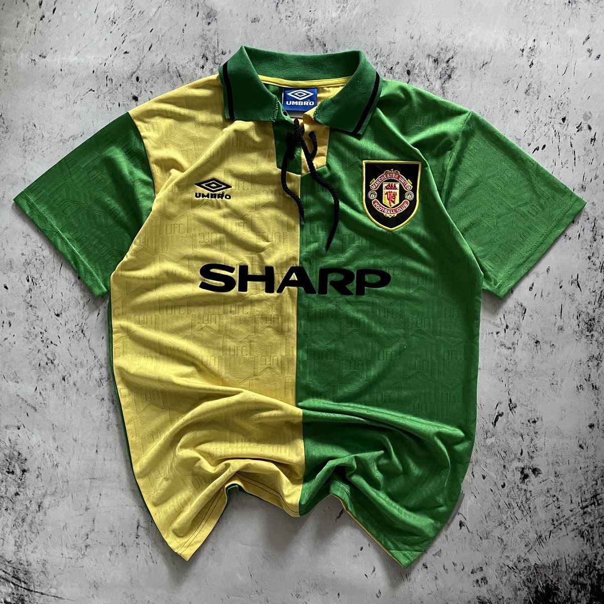 Maillot Vintage Manchester United 1992/94 Umbro – Domicile, Rouge, Taille S, état Correct (6/10)