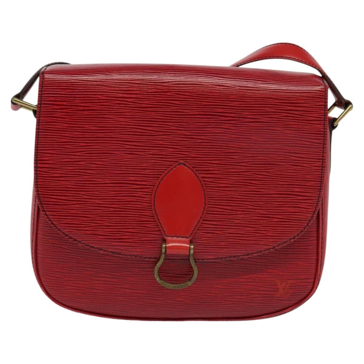 Louis Vuitton LOUIS VUITTON Epi Saint Cloud GM Shoulder Bag Red M52197 Size ONE SIZE - 13 Thumbnail