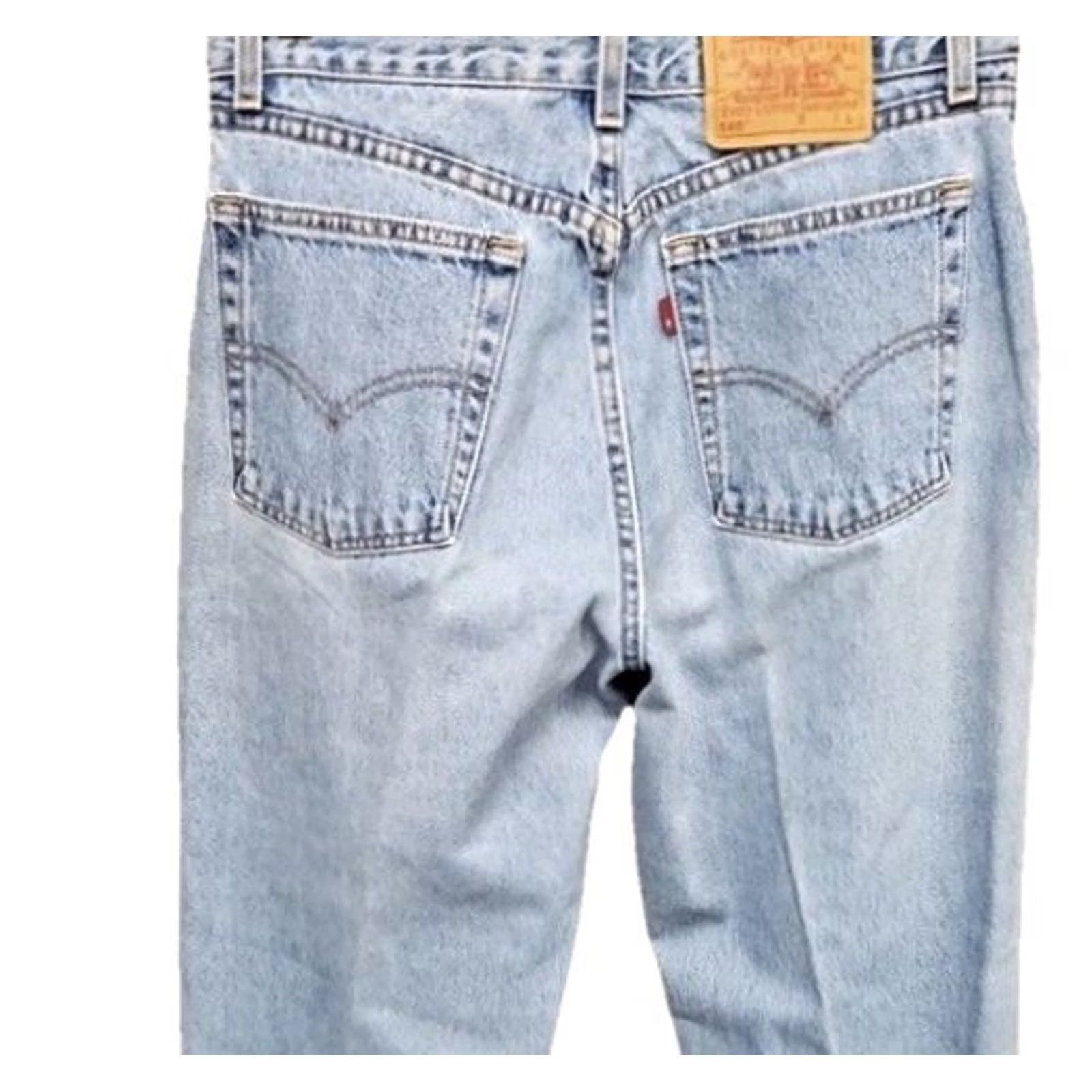 Levi's Levi’s 560 Jeans Light Blue 31 in Inseam Women 12 High Rise Mom Straight Denim USA Button Zip Regular Loose Size 12 Size 24" / US 00 / IT 34 - 6 Thumbnail
