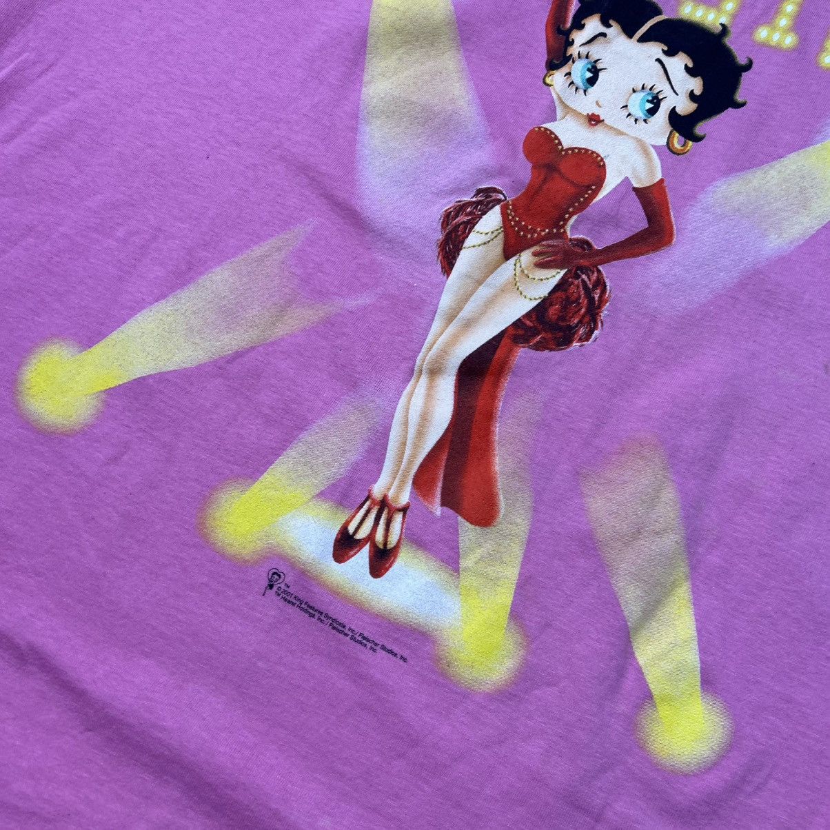 Cartoon Network Vintage Betty Boop 2001 Big Logo Las vegas cartoon tee Size US XL / EU 56 / 4 - 4 Thumbnail