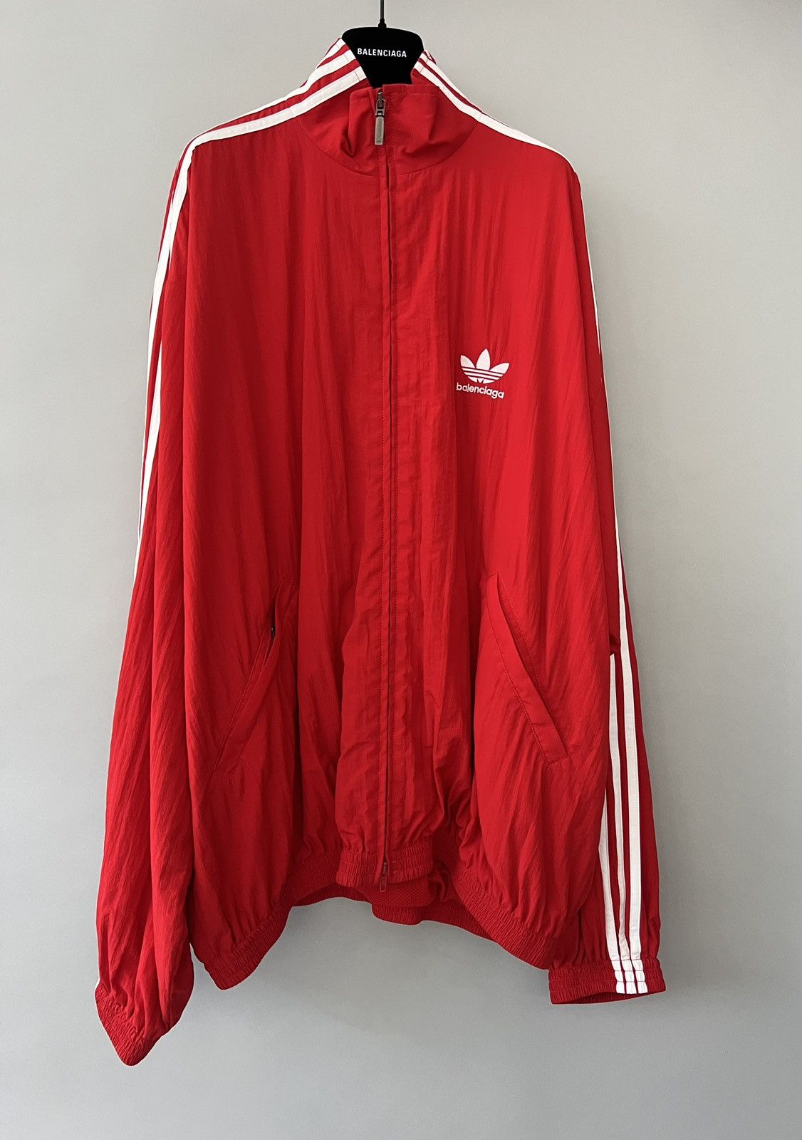 Balenciaga 🔥RARE $2.2K VALUE🔥 x Adidas Nylon Tracksuit Jacket Size US XXL / EU 58 / 5 - 1 Thumbnail