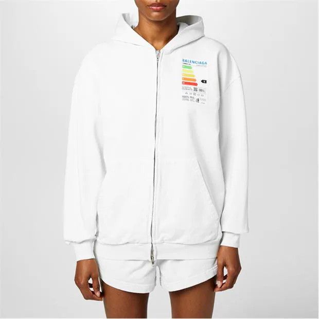 Balenciaga o1g2r1mq0924 Hoodies in White Size XXS / US 00 / IT 34 - 3 Thumbnail