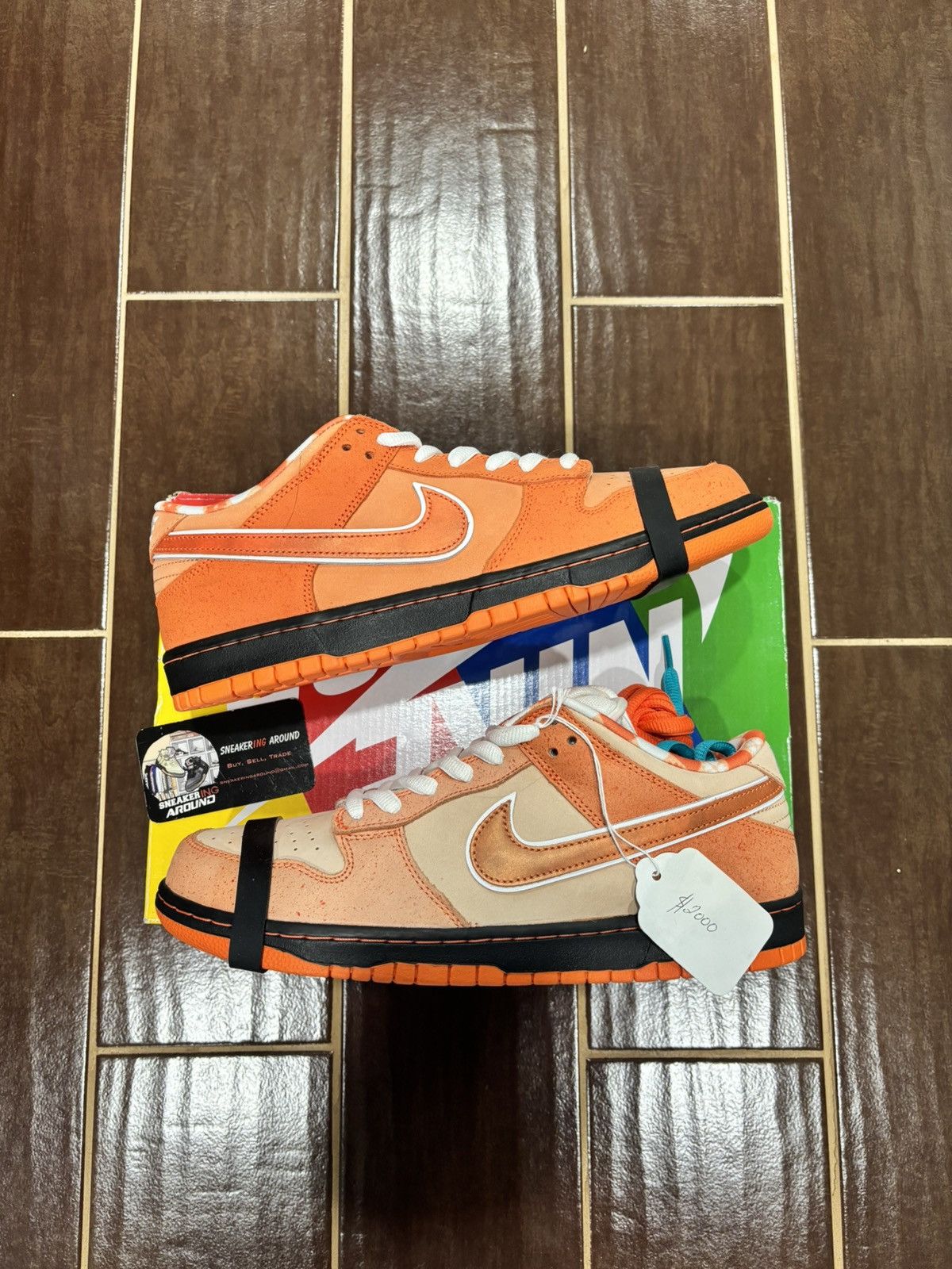 Nike NEW W FLAW Concepts Nike SB Dunk Low Orange Lobster SZ 11 Size US 11 / EU 44 - 1 Thumbnail