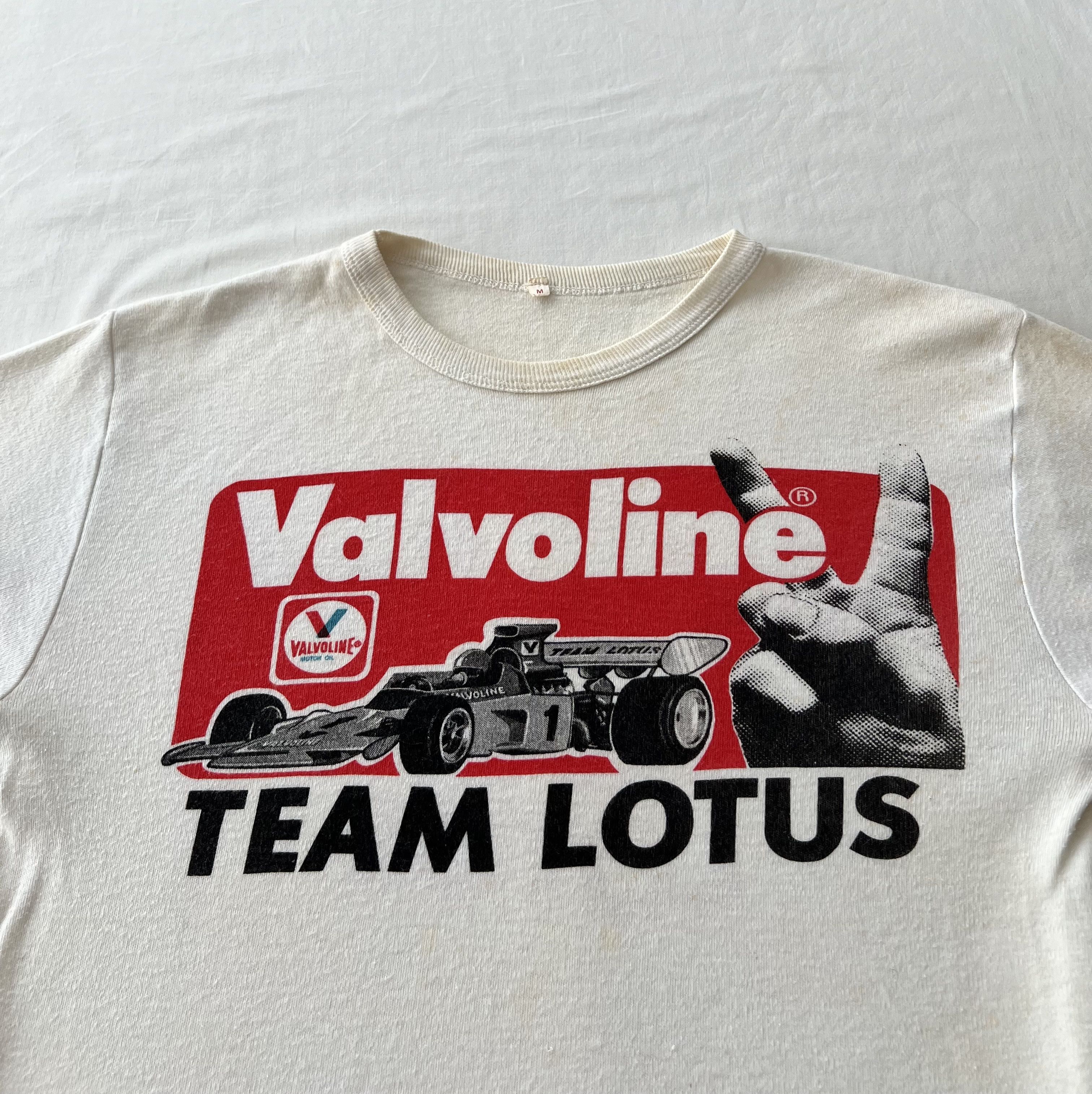 Formula 1 Vintage 70s Team Lotus Valvoline Formula 1 F1 Ringer T-shirt Size US M / EU 48-50 / 2 - 4 Thumbnail