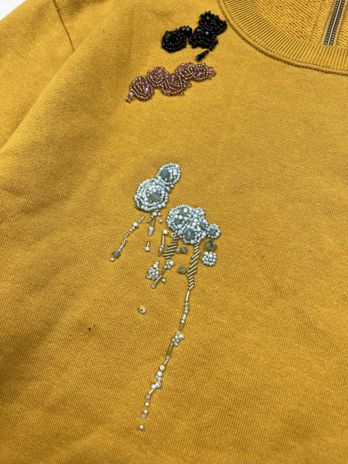 Undercover Undercover Beaded Embroidered Zip-Back Sweatshirt Size XS / US 0-2 / IT 36-38 - 8 Thumbnail