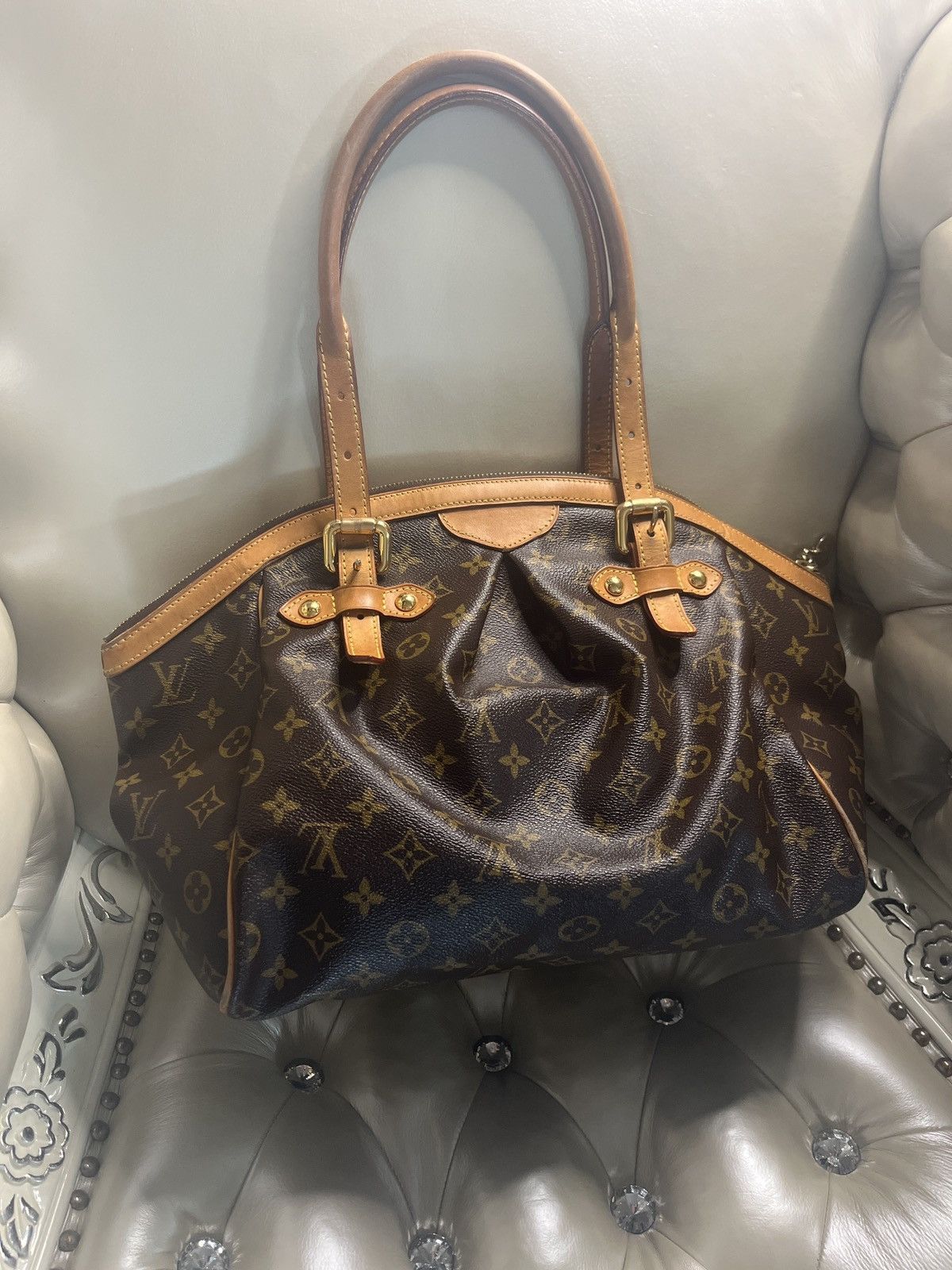 image of Authentic Vintage Louis Vuitton Tivoli Bag in Brown, Women's