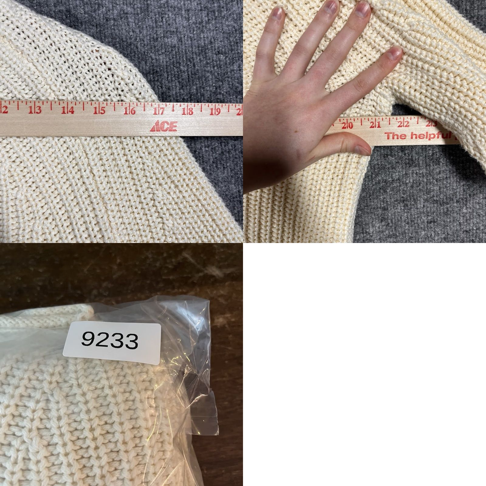 J.Crew J. Crew Sweater Womens XS Ribbed Cotton Fisherman Chunky Knit Raglan Ivory Size XS / US 0-2 / IT 36-38 - 9 Thumbnail