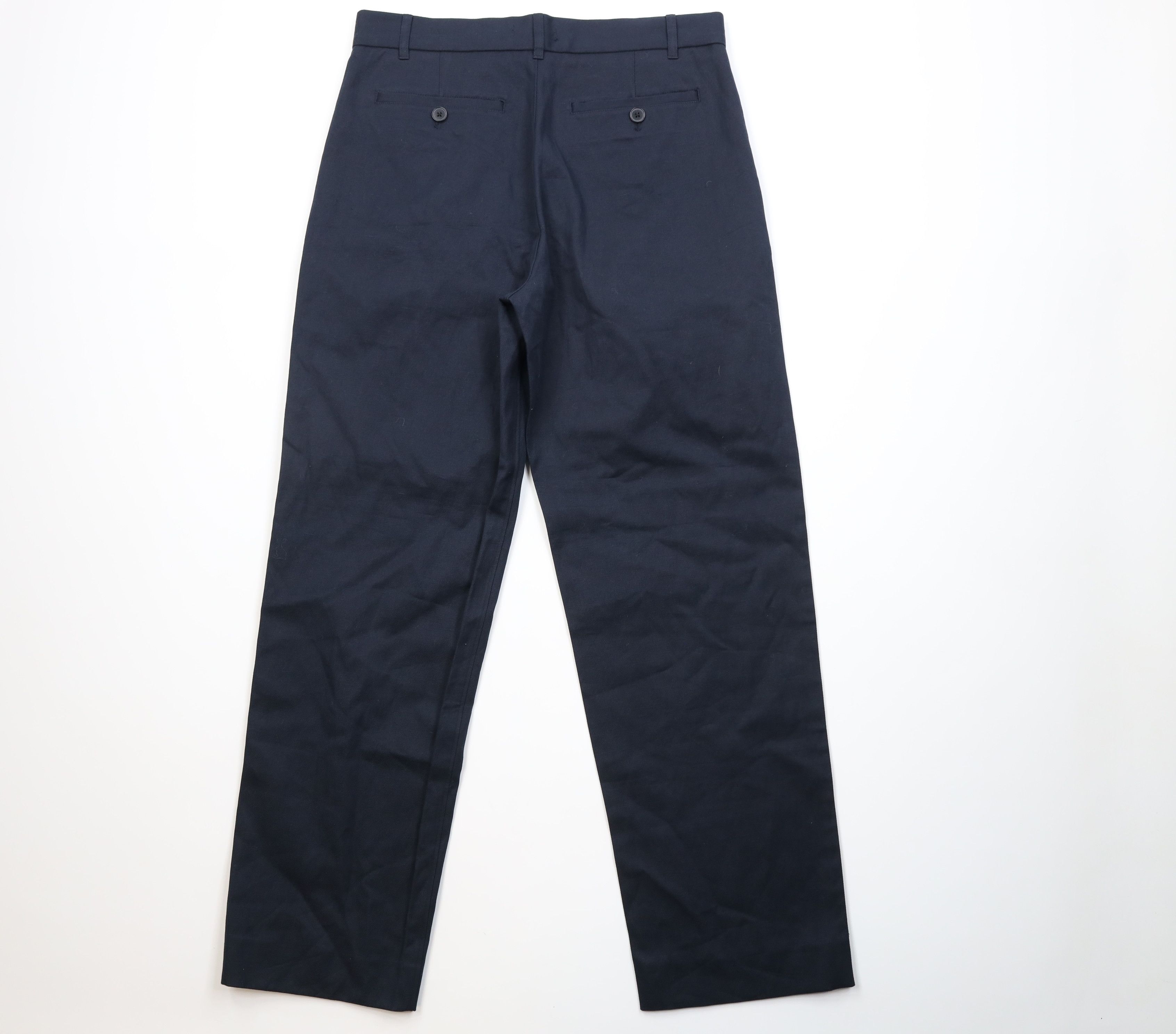 Madewell New Madewell Cotton Linen Twill Pleated Trousers Pants Blue Size US 32 / EU 48 - 9 Thumbnail