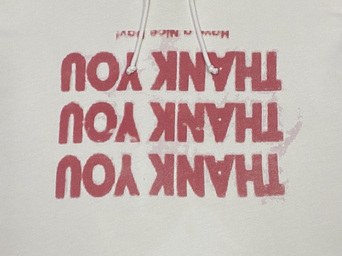 Raf Simons FW18 Raf Simons White Thank You Hoodie Size US L / EU 52-54 / 3 - 11 Thumbnail