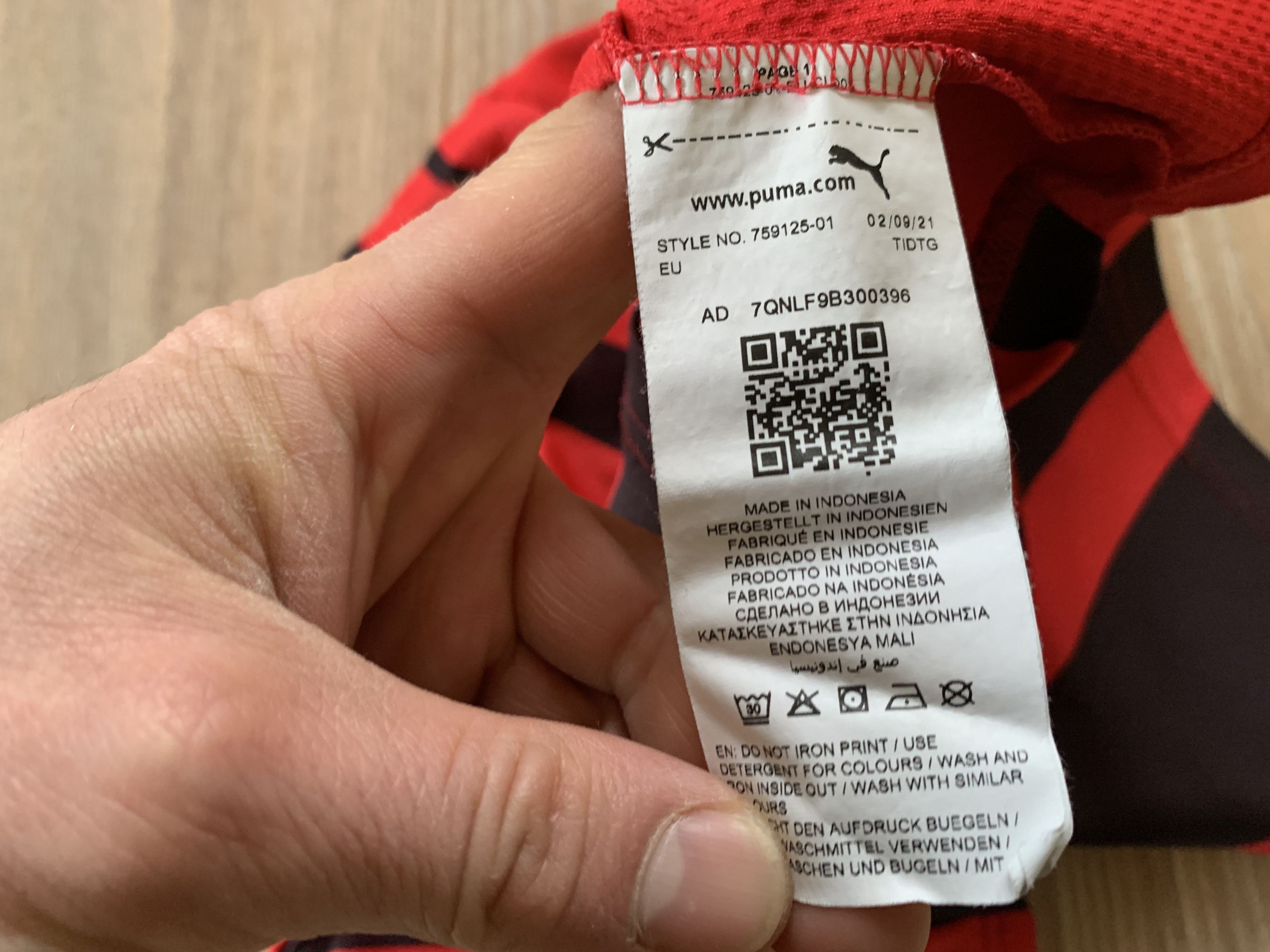 Puma Kids Puma Milan Jersey 2021-2022 Size US XXS / EU 40 - 7 Thumbnail