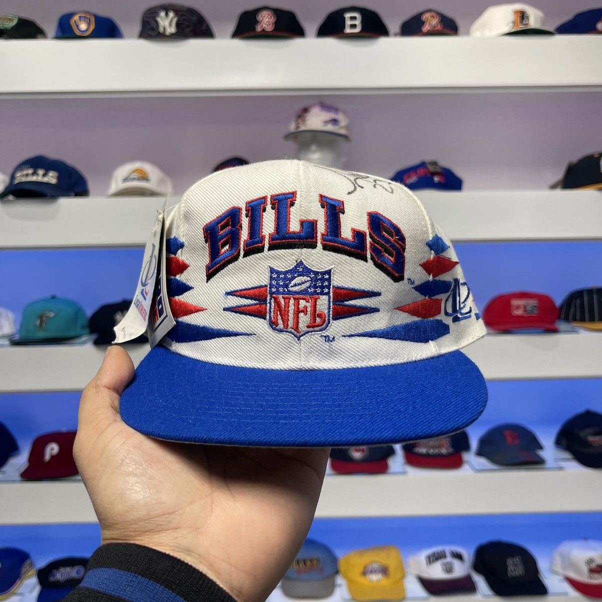 Logo Athletic Vintage Buffalo Bills Logo Athletic Diamond Cut Snap Back Size ONE SIZE - 1 Thumbnail
