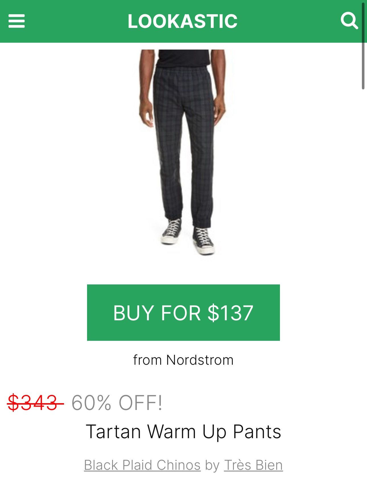 Tres Bien Très Bien tartan warm up pants Size US 32 / EU 48 - 14 Thumbnail