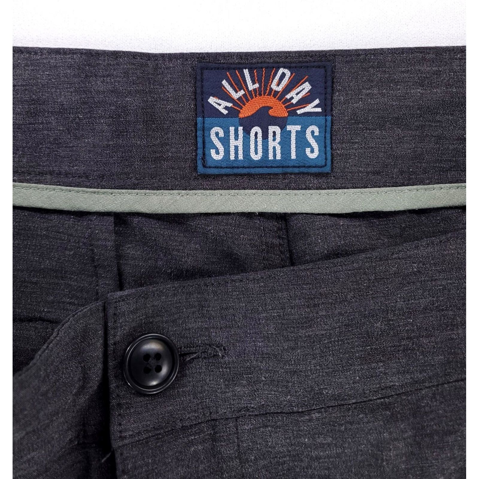 Faherty Faherty All Day Shorts Gray Zip 9 Inseam Mens 34 (34 Actual) Size US 34 / EU 50 - 2 Thumbnail
